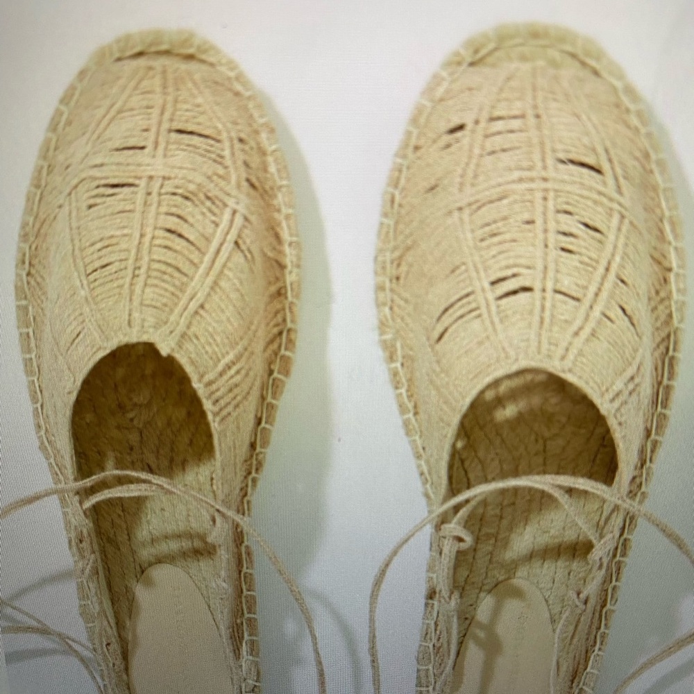 Josefina Woven Ankle - Tie Flats